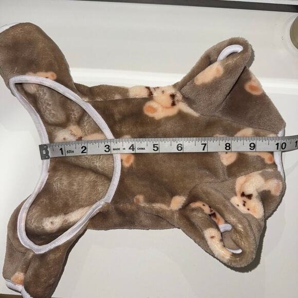 Puppy Teddy Bear Pajama, Brown, Small - Picture 5 of 5